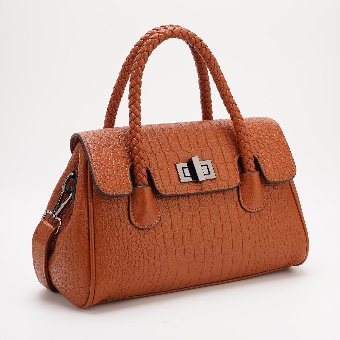 [FX-2085] Women's Textured Leather Handbag/Crossbody Bag