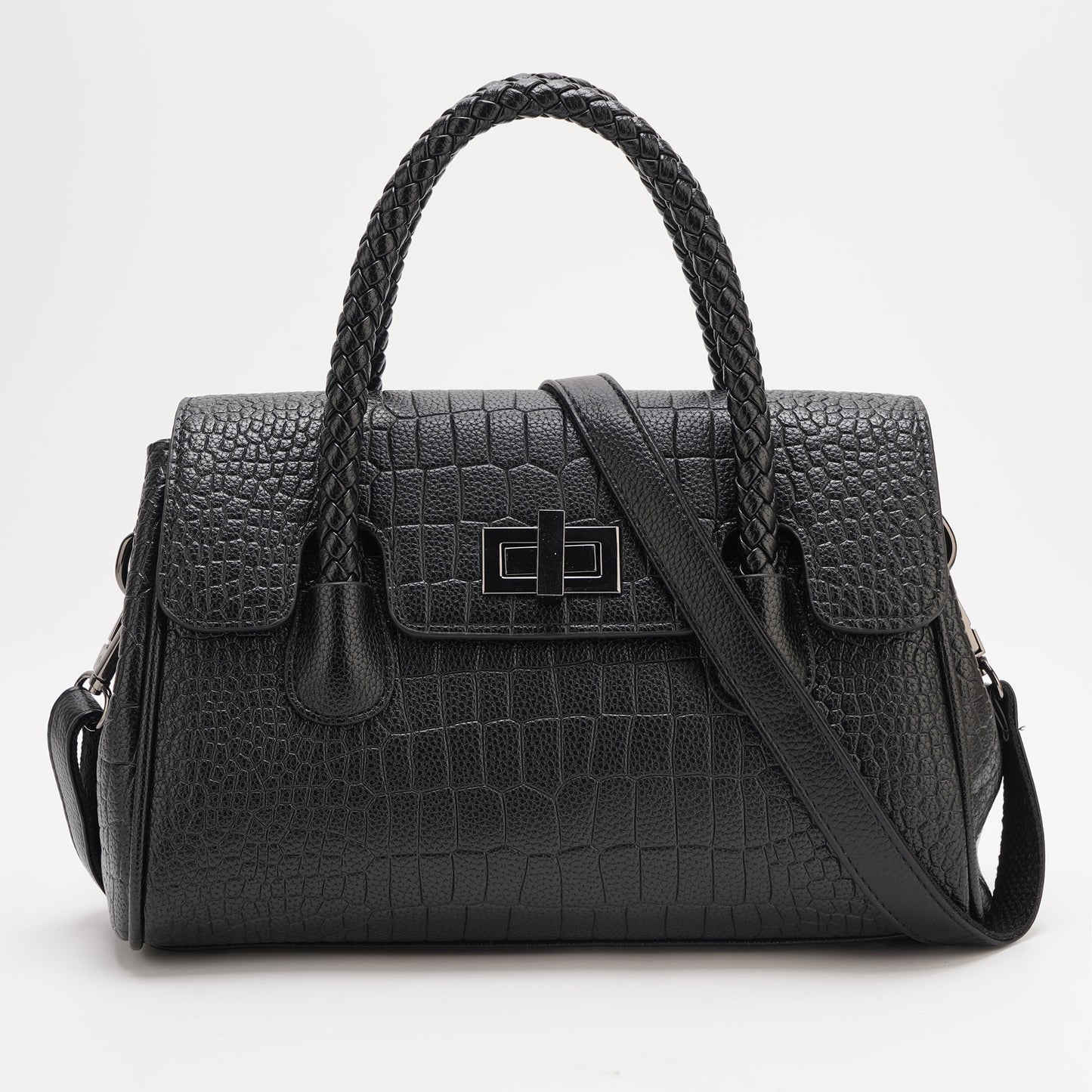 [FX-2085] Women's Textured Leather Handbag/Crossbody Bag