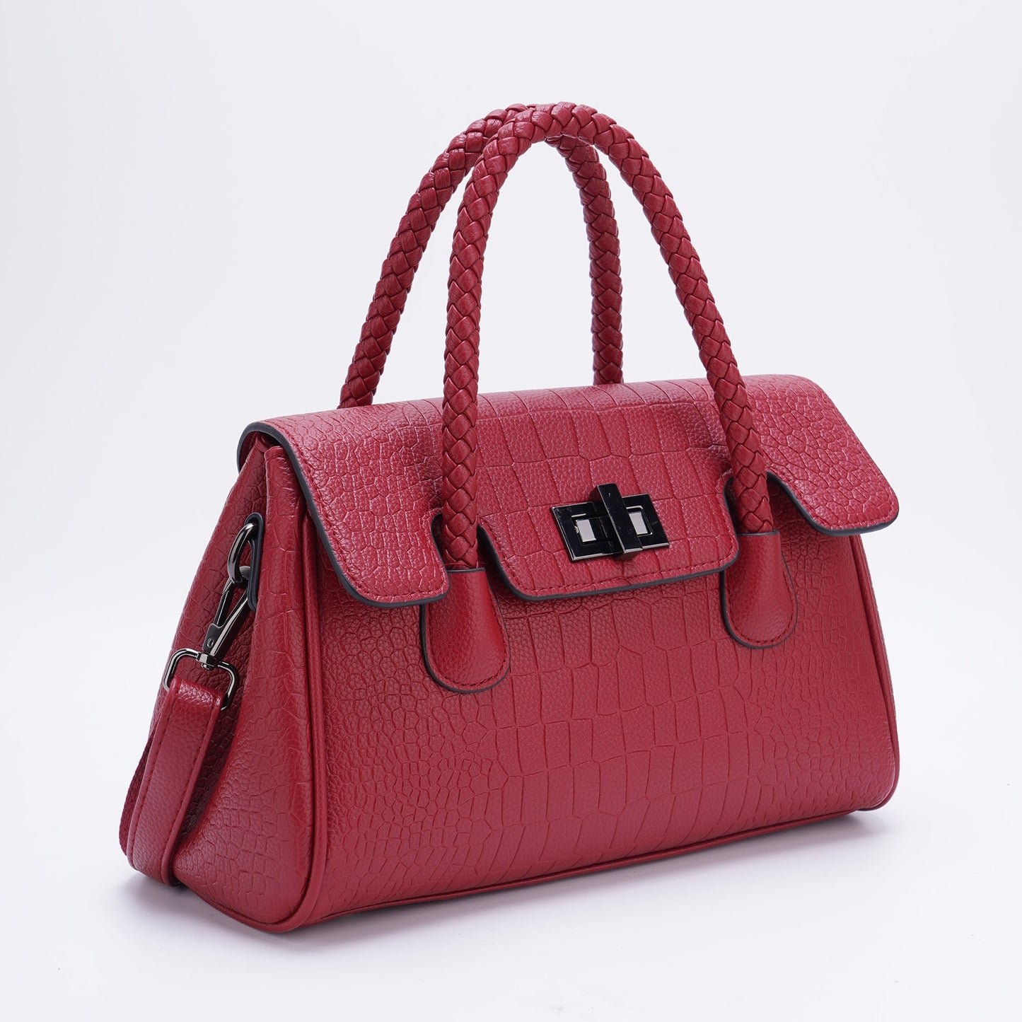 [FX-2085] Women's Textured Leather Handbag/Crossbody Bag