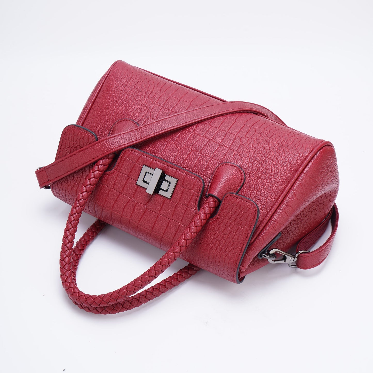 [FX-2085] Women's Textured Leather Handbag/Crossbody Bag